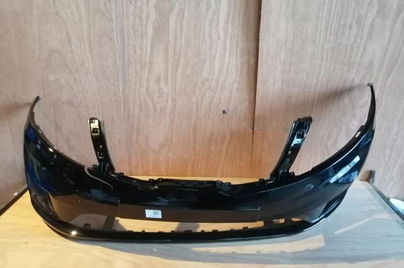 Бампер передний Kia Rio 2011-2015 Россия Phantom Black MZH (Черный / Трещина) Дисконт 25%