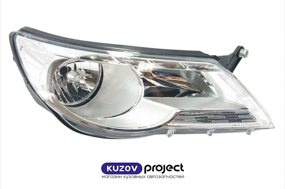 Фара правая с электрическим корректором Volkswagen Tiguan 2006-2011 (TYC / Тайвань)